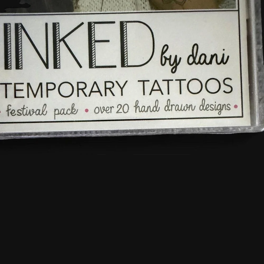 Inked by Dani Temporary Tattoos Festival Pack Over 20 Hand Drawn Designs NEW